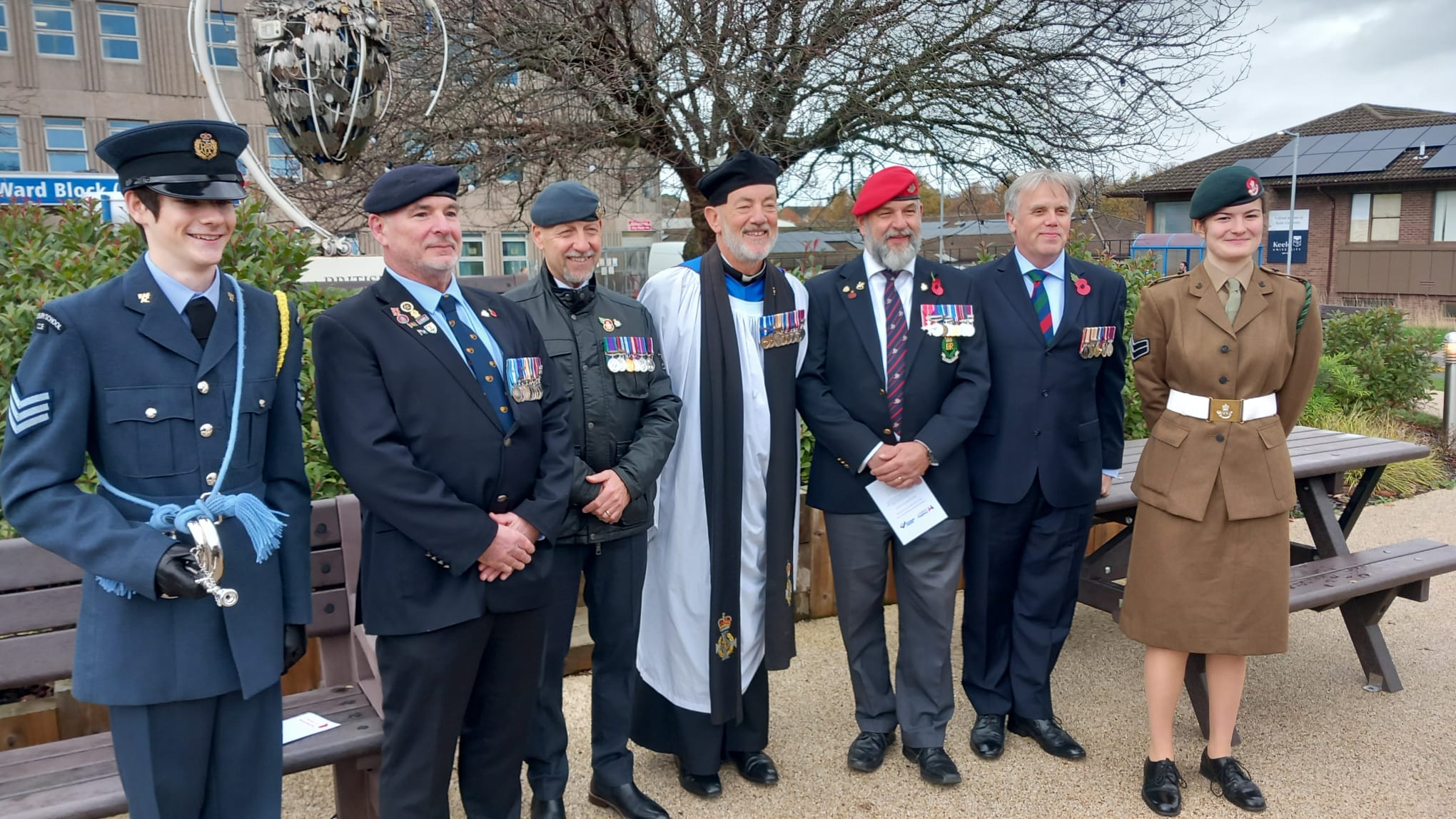 Cadets represent the school at local hospital Armistice Service Cadets represent the school at local hospital Armistice Service