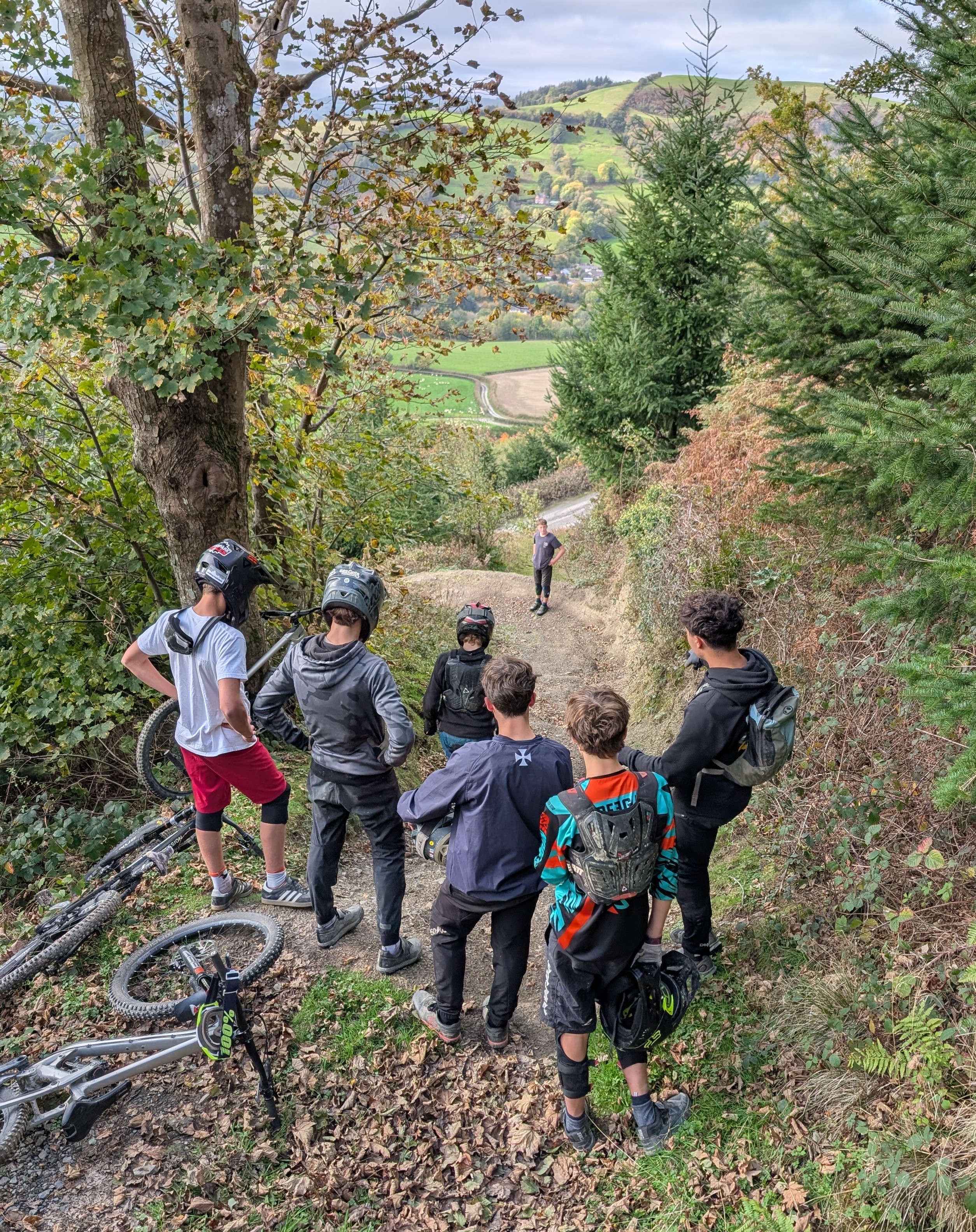 Mountain Biking Pupils Tackle the Trails at Caersws Bike Park