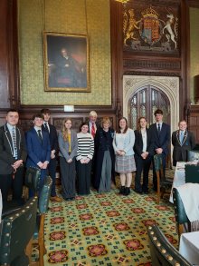 Pupils visit the House of Commons