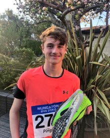 Third Former named UK’s Number 1 Male U15 runner in 800m