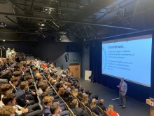 Guest Speaker inspires pupils to 'reach their potential' Guest Speaker inspires pupils to 'reach their potential'
