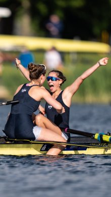 Shrewsbury celebrates Gold medals for senior crews at National Schools' Regatta 