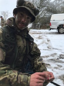 CCF Cadets battle on despite the snow CCF Cadets battle on despite the snow