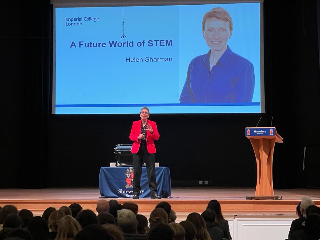 Shrewsbury welcomes Britain's first astronaut and Outreach Ambassador Helen Sharman to school 