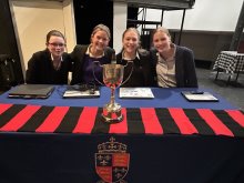 Moser's Hall declared champions of Junior House Debating 