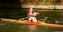Perfect conditions for the Boat Club's annual VSW Sculling Race